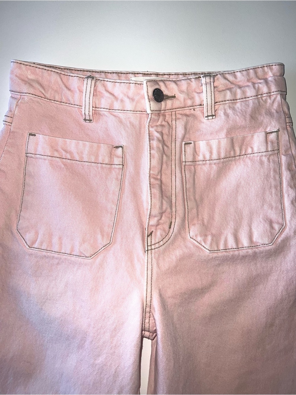 ROLLA'S 80s Pink Sailor High-Rise Wide Leg Jeans Sz 26 - Picture 3 of 16